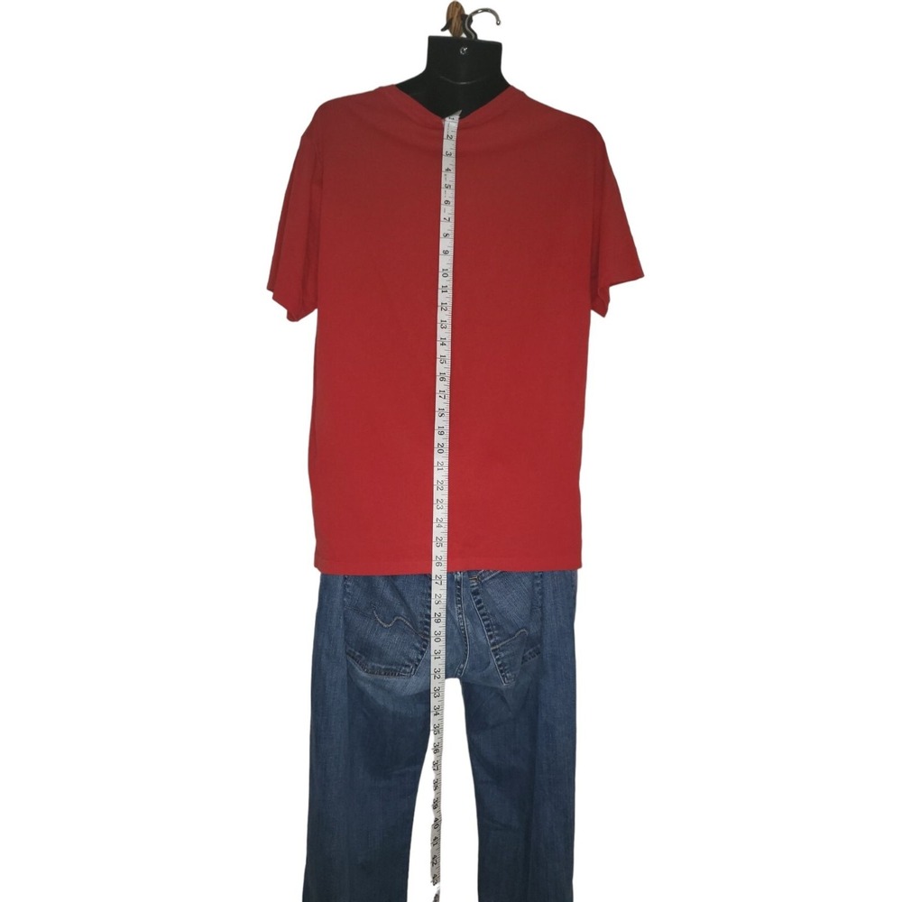 Polo Ralph Lauren Tshirt Men Sz XL 18 - 20 Short Sleeve Big Logo Red Casual Tee - Picture 3 of 6